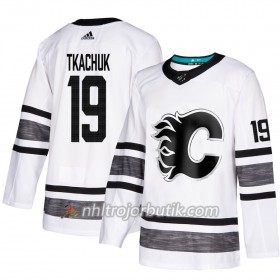 Män Ishockey Calgary Flames tröja Matthew Tkachuk 19 Vit 2019 All-Star Adidas Authentic
